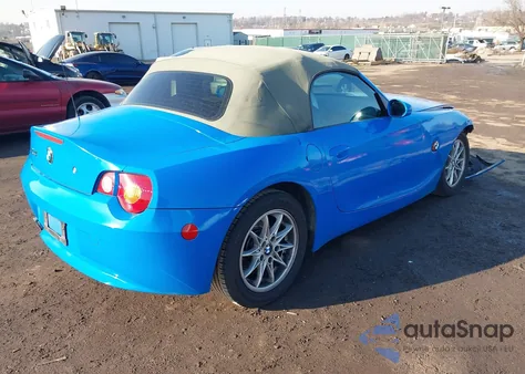2003 BMW Z4 2.5I from USA, damaged, VIN 4USBT33403LS40565